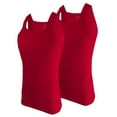 thumbnail image 2 of Different Touch 2 Pack Assorted Colors G-unit Tank Tops Square Cut Muscle Rib for Men, 2 of 4