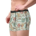 thumbnail image 2 of Disketp Cute Owl Men's Boxer Briefs,Soft and Breathable Cotton Underwear with ComfortFlex Waistband, 2 of 7