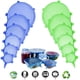 thumbnail image 1 of 12 piezas-cobertor de silicona para mantenimiento de la frescura-conjunto redondo de 6 piezas azul + conjunto redondo de 6 piezas verde Xemadio WRMH-1181-2, 1 of 7