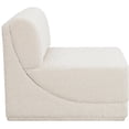 thumbnail image 5 of Meridian Furniture Ollie Cream Boucle Fabric Armless, 5 of 8