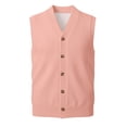 thumbnail image 3 of Gilet en Tricot Classique avec Boutons devant pour Usage Quotidien Décontracté et Professionnel - Gilet en Tricot Sans Manches Élégant pour Garde-Robe Homme, 3 of 7
