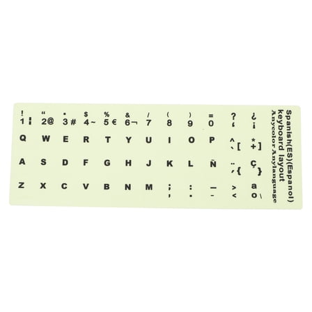 BESTOYARD Back to School Replacement Keyboard Letters Keyboard Sticker PVC 1 Sheet