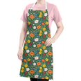 thumbnail image 5 of Pioneer Flower Floral Print Pattern Apron for Women and Men, Cotton Linen Waterproof with Pockets, Adjustable, 33x27 Inch for Kitchen, Gardening, BBQ, Salon, 5 of 6