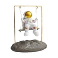 thumbnail image 1 of Rongfmy Resin Astronaut Figurine Toy Astronaut Cake Topper Deocration Spaceman Desktop Style 1, 1 of 7