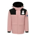 thumbnail image 4 of CKpwisy Winter Jackets for Women Casul Zip Up Electric Coat Windproof USB Charging Heated Jackets Pink L, 4 of 4