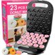 thumbnail image 1 of Máquina para hacer donas de 23 minicarquillas – Fabricante de donas eléctrica, antiadherente, de calentamiento rápido, fácil de usar para el hogar y restaurantes, perfecta para desayunos, aperitivos, 1 of 5