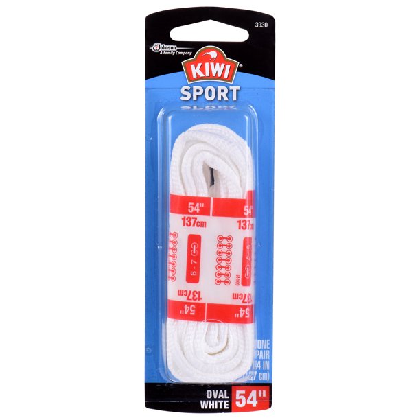 Sport Oval Laces White 54 1 pair