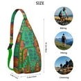 thumbnail image 3 of Boho Waterproof Hiking Sling Backpack for Women – Retro & Rustic Lightweight Crossbody Bag with Adjustable Strap, Floral Chest Bag for Travel, Outdoor Adventures & Everyday Use, 3 of 4