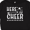 thumbnail image 3 of Inktastic Here to Cheer Cheerleading with Arrow and Stars Toddler Hoodie, 3 of 4