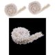 thumbnail image 1 of 2 Yardas Perla Perla Del Cordón Del Ajuste De La Cinta De La De La Tela Del Bordado Del Applique De Costura Craft Boda Nupcial Vestido Ropa D Soledad Adorno de costura con adornos de encaje con perlas, 1 of 10