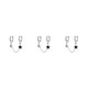 thumbnail image 5 of Guardurnaity Pendientes de aro, pendientes de cadena delicados a la moda, estrella encantadora que combina con todo, accesorios de joyería para Type1, 5 of 6