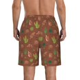thumbnail image 3 of KLL Cute Armadillos Men's Casual Summer Beach Shorts Hawaiian Shorts with Pockets-3X-Large, 3 of 5