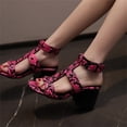 thumbnail image 2 of Vedolay Dressy Sandals Women's Platform Casual Ankle Strap Wedge Comfortable Sandals,Hot Pink 6.5, 2 of 5