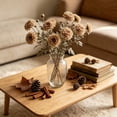 thumbnail image 6 of Artificial Fall Chrysanthemum Floral Stem, Dried Style Faux Flower Sprig With Long Flexible Branch, Rustic Harvest Vase Filler, Thanksgiving Table Mantel Home Decor, 6 of 6