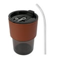 thumbnail image 2 of Coffee Cup, Iced Coffee Travel Mug Multi Purpose Lid  for Office, 2 of 8