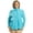 Ocean Blue, variant on Sporti Women's Plus Size L/S Zip Front UPF 50+ Rash Guard, Crew Neck, Long Sleeve (Women's Plus)