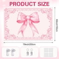 thumbnail image 2 of Gojian Pink Tapestry Coquette Pink Aesthetic Bedroom Hanging Wall Art Preppy Tapestry Decor Kit Cute Room Decoration for Women Girls Room Dorm Apartment, 2 of 6