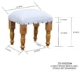 thumbnail image 3 of 4 Piece Wood Bench And Stools Set (Diamond), 3 of 3