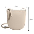 thumbnail image 3 of Bolso bandolera de cuero genuino Monedero de moda para mujer Elegante para el trabajo (Blanco) Sywqhk Para Estrenar, 3 of 6