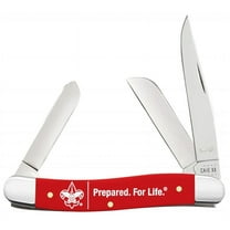 Case XX Knives Red Boy Scouts of America Stockman Pocket Knife with Medallions