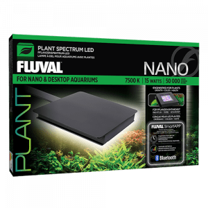 Fluval Plant Bluetooth Nano LED Aquarium Light (15 (Best Light For Planted Nano Tank)