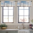 thumbnail image 3 of LALILO Kitchen Curtain Valance Sunrise Mountains Sky Rod Pocket Window Curtain 52"x 18" Set of 2, 3 of 5
