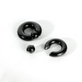 thumbnail image 3 of QQTDFG 1 Pair Surgical Steel Captive Bead Nose Rings Large Ear Gauge Septum Piercing-Black-2G(6mm), 3 of 3