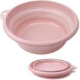 thumbnail image 1 of Collapsible Wash Basin, Washing Dishpan, Folding Dish Bowl Tub Set (Pink Color), 1 of 8