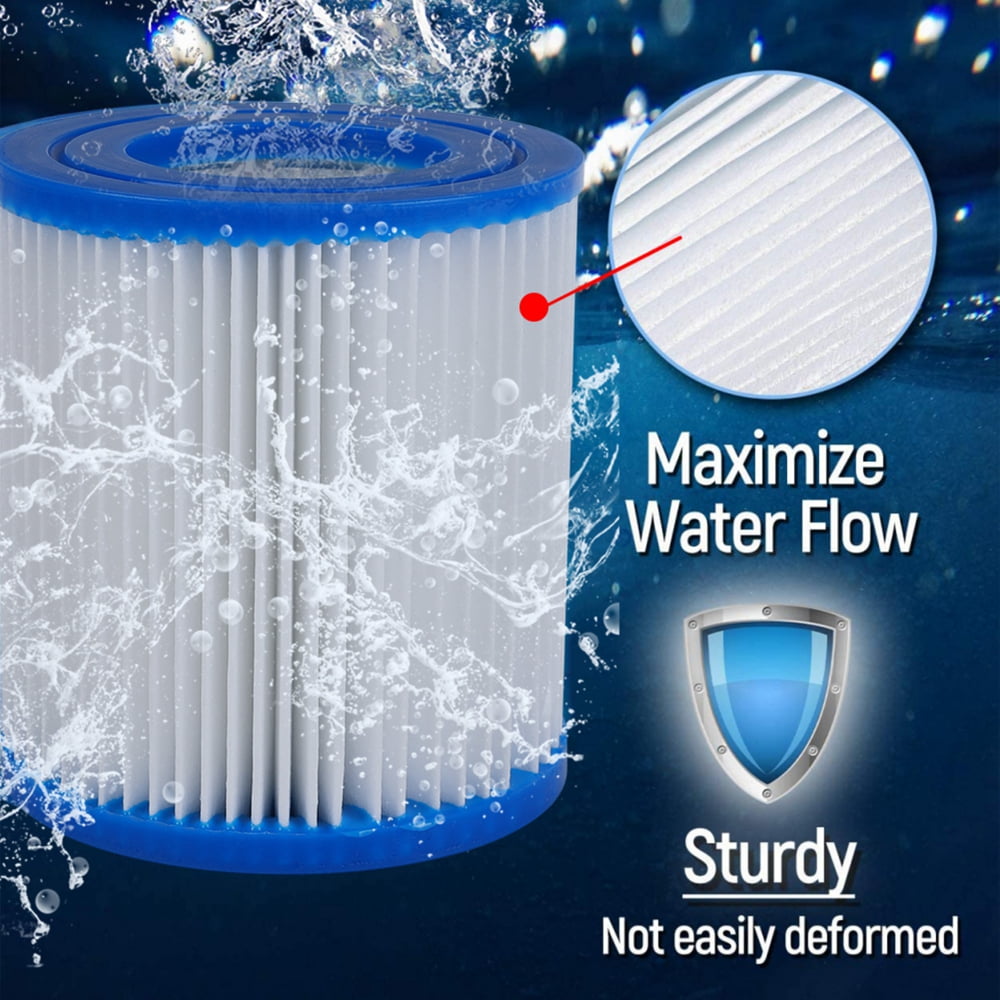 Buy Peyan Swimming Pool Filter Pump Replacement Cartridge Compatible for Intex Pool Filter H