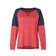 thumbnail image 4 of fatyb Long Sleeve Shirts for Women Color Block Loose Tee Shirts Casual Crewneck Pullover Summer Tops, 4 of 7