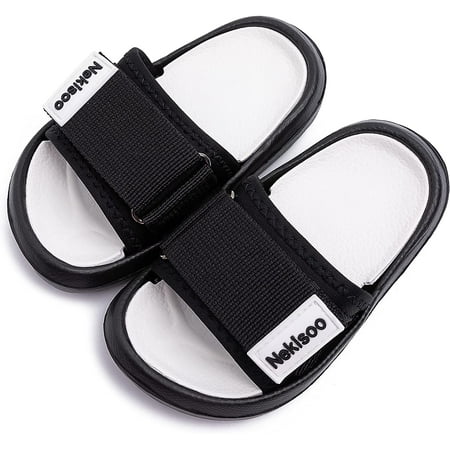 Toddler Little Kids Summer Sandals Non-Slip Boy Girl Slide Lightweight Beach Water Shoes Shower Pool Slippers