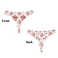 thumbnail image 3 of Fotbe Sloth with Donuts1 Tanga Sin Costuras para Mujer con Estampado – Panties Invisibles, Transpirables y Cómodos para Uso Diario-4X-Large, 3 of 6