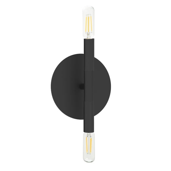 WAN-132W-MB-Dainolite-Wand - 2 Light Wall Sconce In Modern Style-8.5 Inches Tall and 5.75 Inches Wide-Matte Black Finish