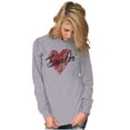 thumbnail image 4 of Heartbreaker Funny Valentines Day Women's Long Sleeve T Shirt Brisco Brands X, 4 of 6