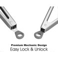 thumbnail image 1 of Premium Stainless Steel Kitchen Tongs, 9-Inch & 12-Inch BBQ Grilling Cooking Locking Food Tongs with Ergonomic Handle, Grey, 1 of 4