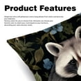thumbnail image 2 of Raccoon Set with Unique CoversPatterns - 2 Pack Decorative Pillows for Bed - Includes Pillow Inserts - Available in 16x16, 18x18, 20x20 Inches for Any Occasion, 2 of 6