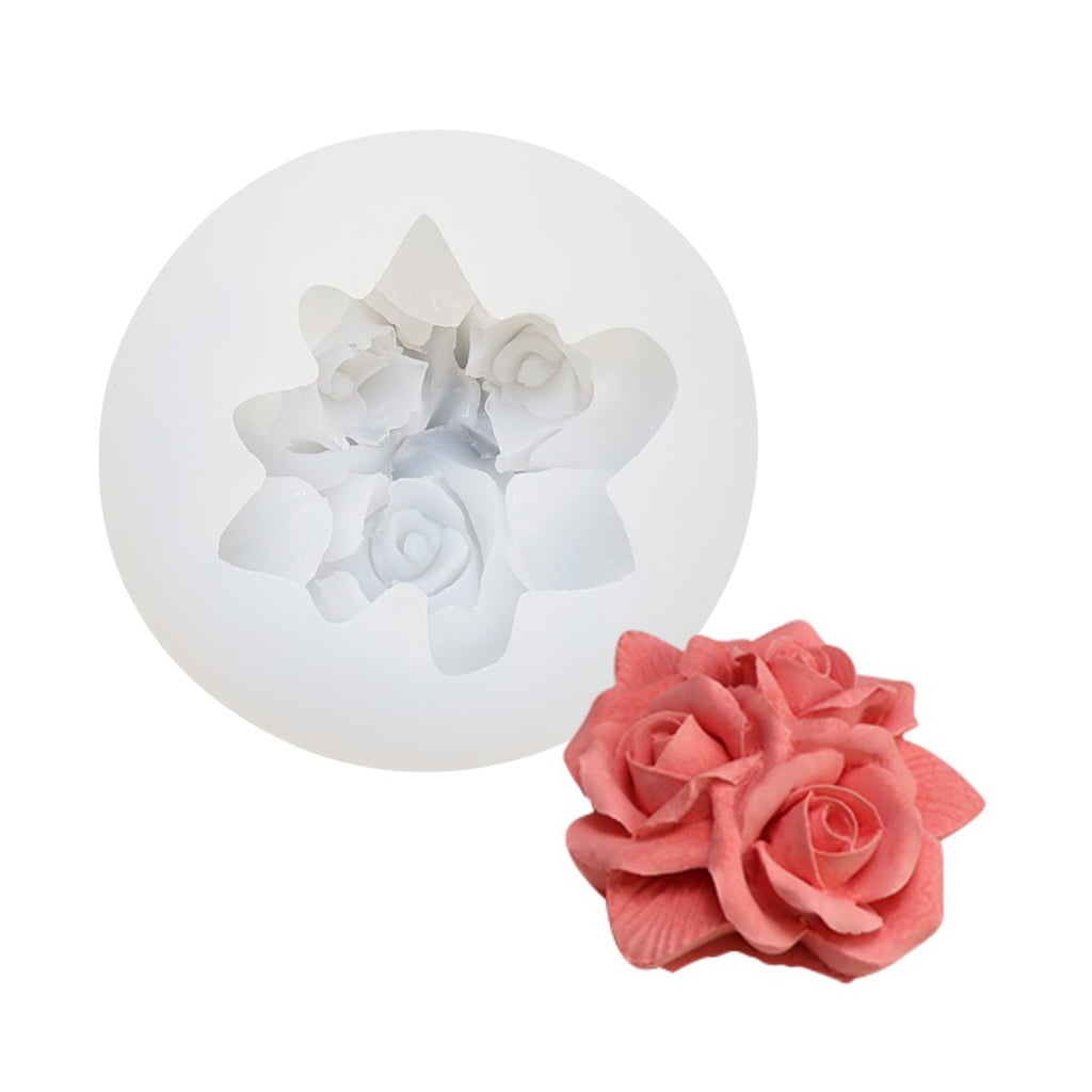 Details about  / 3D Rose Flower Silicone Fondant Mould Cake Chocolate Baking Mold Tool Elegant