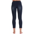 thumbnail image 2 of Just Love Denim Wash Capri Jeggings for Women 6855-MEDDEN-XL (Dark Denim Capri, Large), 2 of 2
