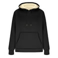 thumbnail image 2 of Holiday Gifts! Titcea Hoodies for Men Fleece Lined Solid Color Pullover Hoodie Loose Comfort Casual Long Sleeve Sweaters with Pockets, 2 of 6
