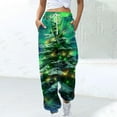 thumbnail image 2 of Gamivast Christmas Joggers for Women Xmas Elk Drawstring Pants with Pockets Funny Holiday Elastic Waist Sweatpants Comfy Casual Straight Leg Pajama Joggers, 2 of 6