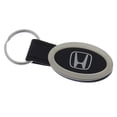 thumbnail image 2 of Au-TOMOTIVE GOLD Honda H Only Black Oval Leather Key Fob, 2 of 3
