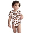 thumbnail image 3 of Daiia Football Printed Unisex-Baby Short Sleeve Onesies Bodysuits Baby Climbing Clothes Soft and Comfortable Romper with Expandable Shoulder Design-3 Months, 3 of 8