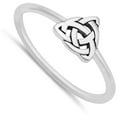 thumbnail image 4 of Celtic Triquetra Knot Ring .925 Sterling Silver Band Jewelry Female Male Unisex Size 10, 4 of 4