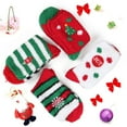 thumbnail image 6 of Christmas Fuzzy Socks Slippers Xmas Warm Fluffy Cozy Stockings Gifts Winter Holiday Cute Plush Socks, 6 of 7