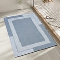 thumbnail image 5 of WWC Bath Mat, Blue Soft Geometric Bathroom Rug, Non‑Slip Absorbent Shower Mat for Bathroom and Shower, 16x24 inch, 5 of 7