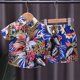 thumbnail image 2 of Odeerbi 1-6 Años Conjunto de Verano Para Niños Hawaiano Camisa de Manga Corta de Algodón Estampado Tropical Conjunto Corto Camisa Gráfica Conjunto de Dos Piezas, 2 of 4