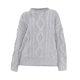 thumbnail image 1 of Suéter de cuello redondo para mujer, suéter holgado de colores sólidos, suéter de manga larga con cuello redondo, top de poliéster para mujer, 1 of 2