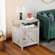 thumbnail image 4 of JJUN Farmhouse Nightstand Set of 2 with Charging Station, Rustic End Table Bedroom with Storage Living Room Side Table Grayish White Night Stand Industrial Bedside Table, 4 of 16