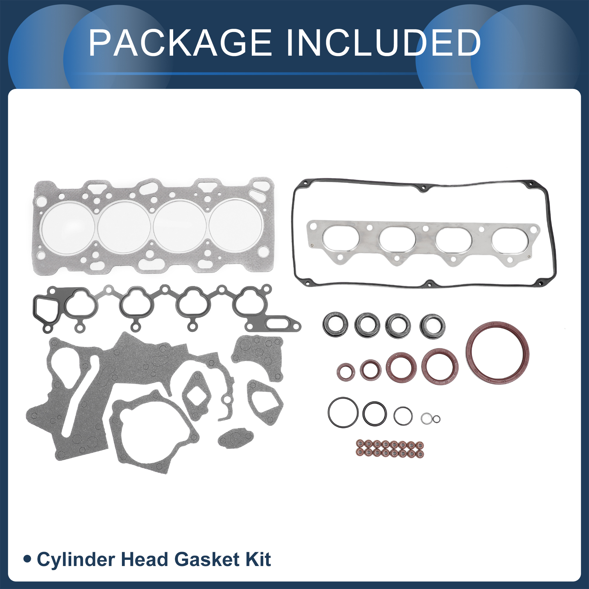 Unique Bargains Cylinder Head Gasket Kit No.MD974764 for Mitsubishi 4G64(V31W) 1 Set