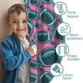 thumbnail image 3 of Blackout Kids Curtains,Football Pattern Childrens Insulated Curtains Set Of 2,Bedroom Essentials,Toddler Room Decor 42"x63", 3 of 5